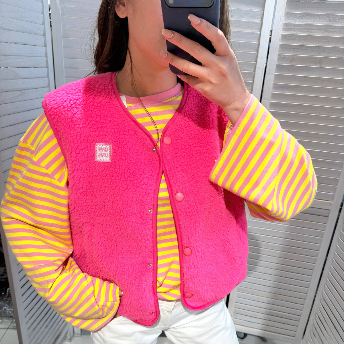 Teddyweste Woman - pink
