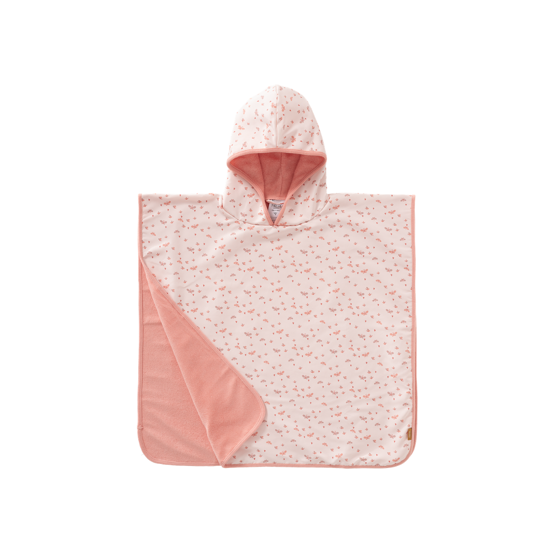 Badeponcho mit Kapuze UV50 - Schmetterling