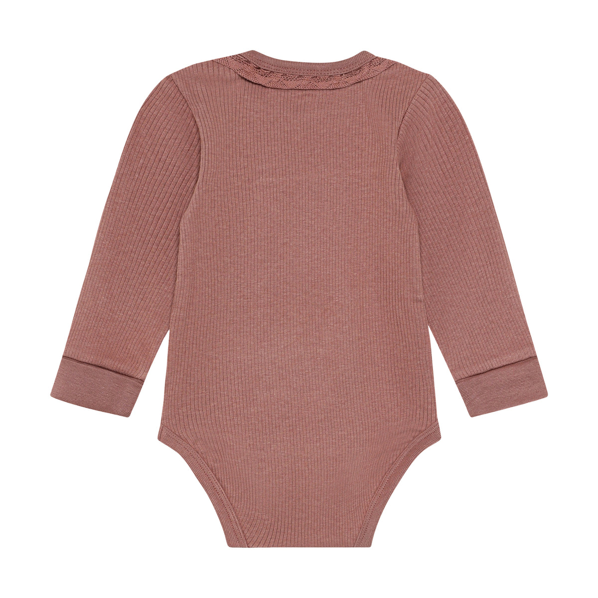Body langarm mit Kragen - rosa