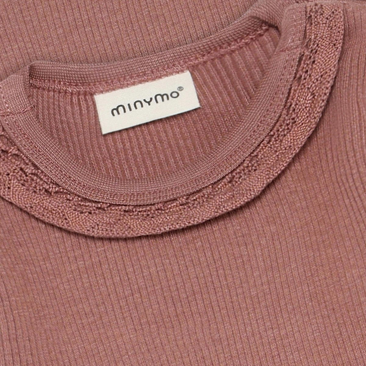Body langarm mit Kragen - rosa