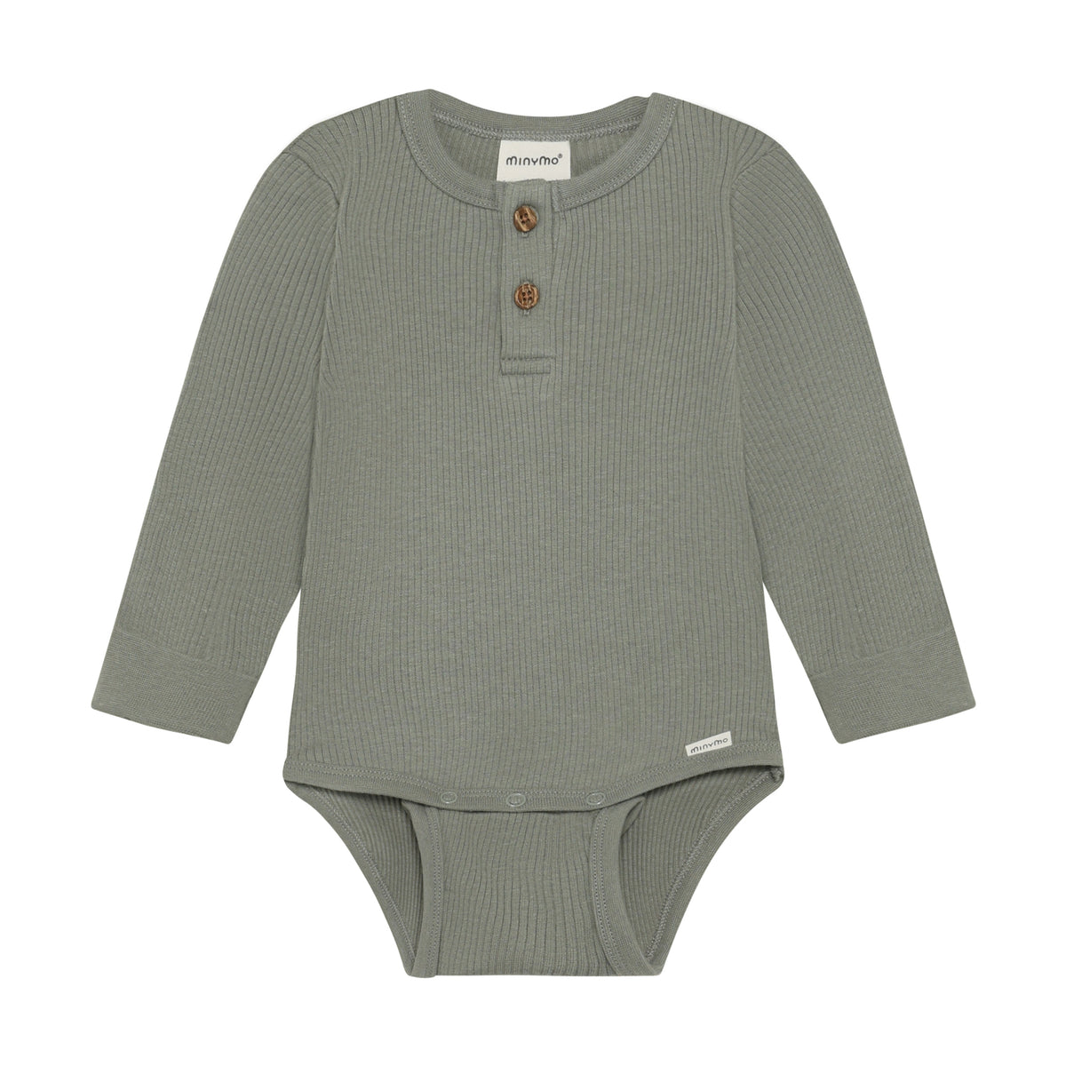 Body langarm Rib - jade