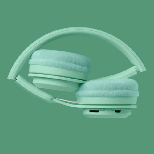 Kabelloser Bluetooth-Kopfhörer für Kinder – mint pastel