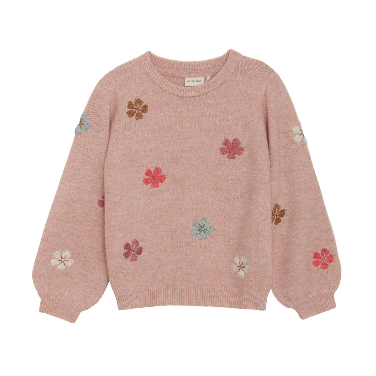 Strickpullover mit Blumen