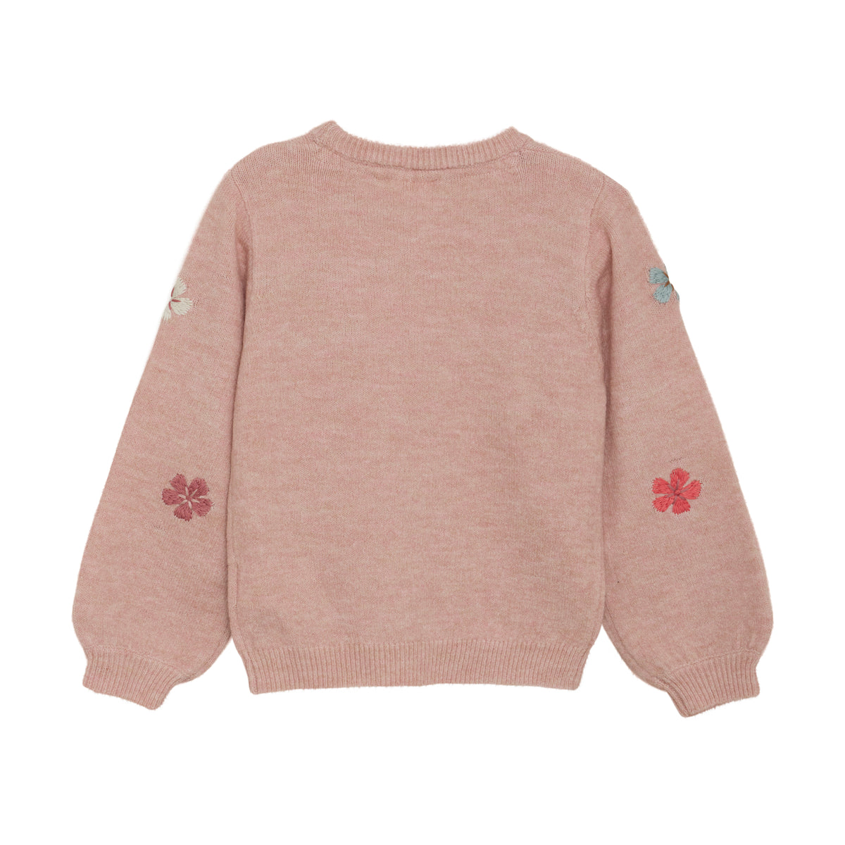 Strickpullover mit Blumen