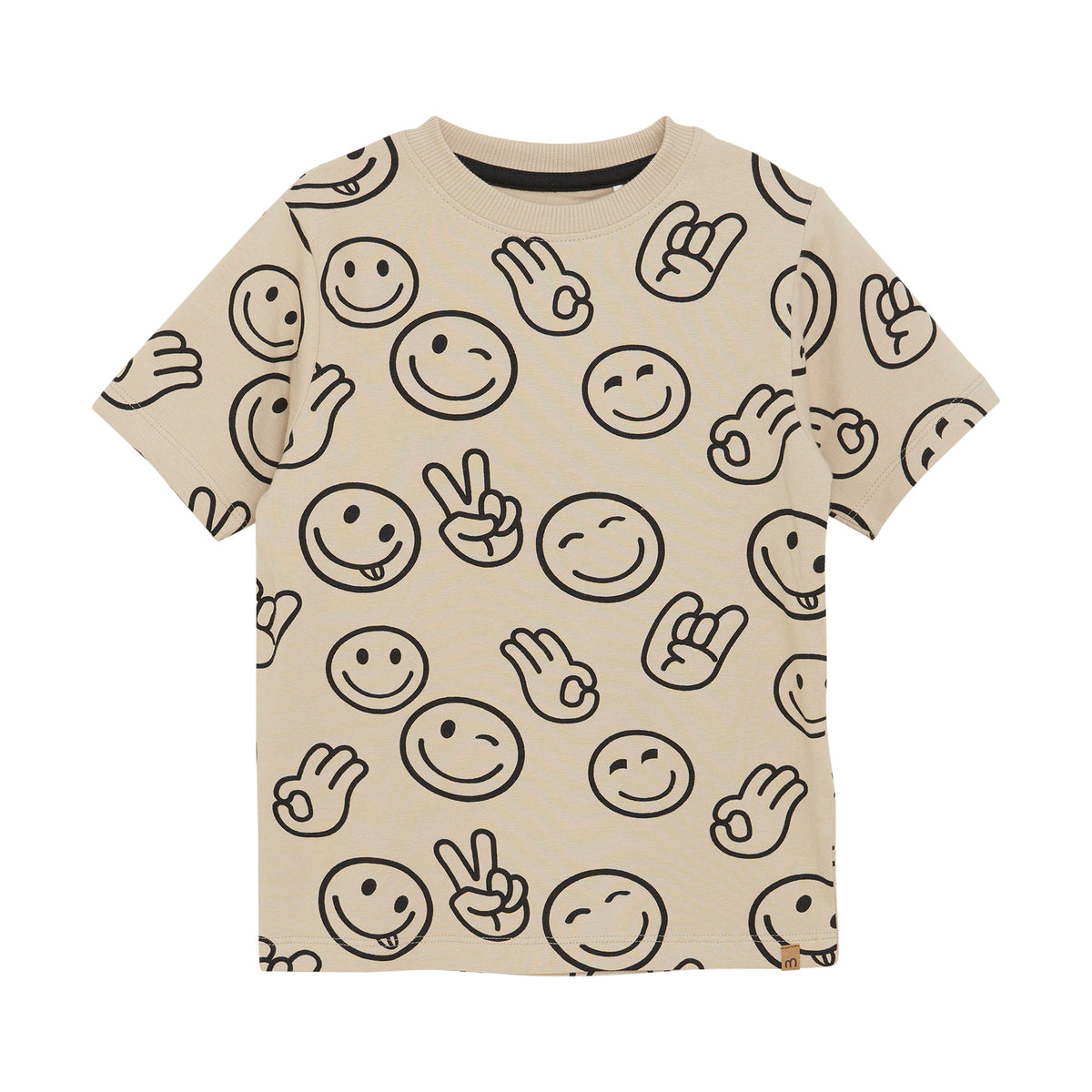 T-Shirt mit Smiley &amp; Peace