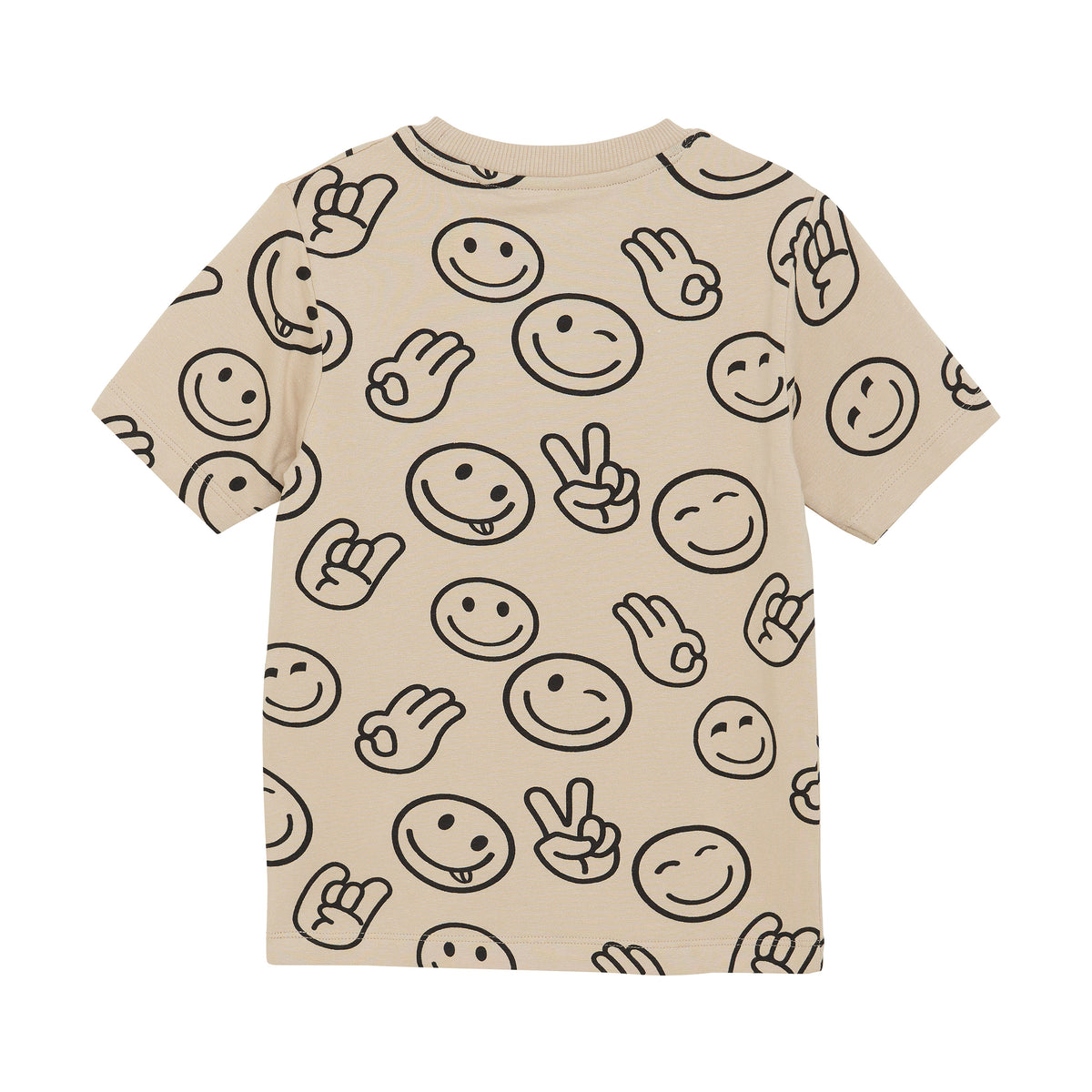 T-Shirt mit Smiley &amp; Peace