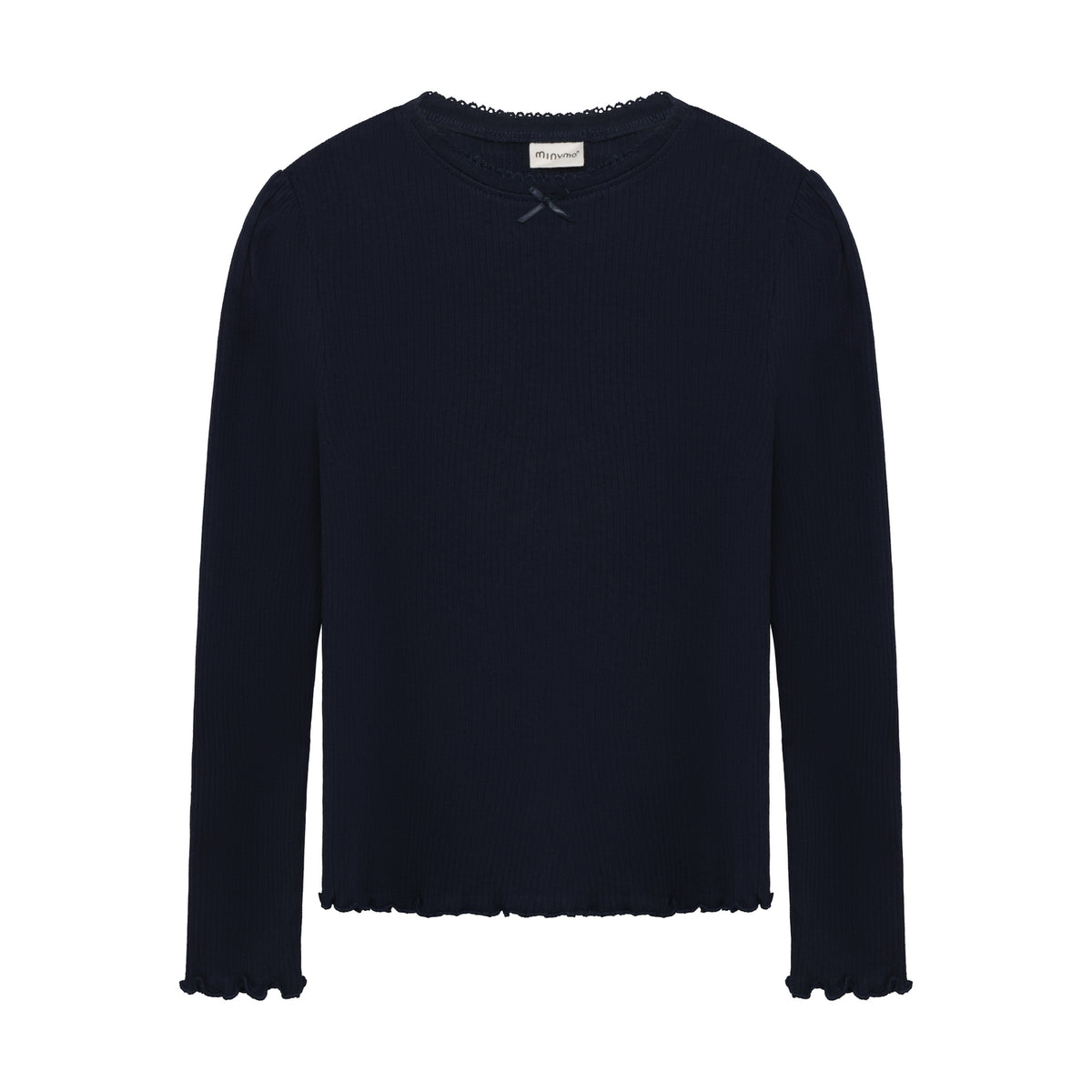 T-Shirt langarm Basic - dunkelblau