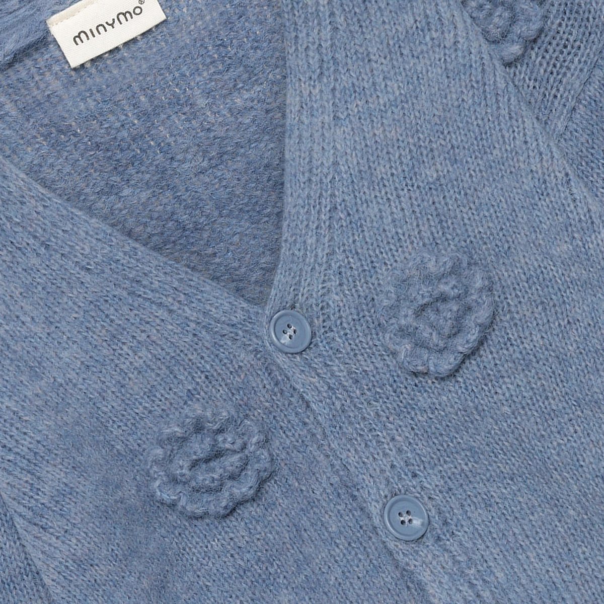 Strick Cardigan mit Blumen