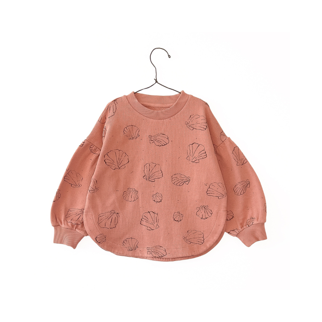 Pullover mit Muscheln - coral