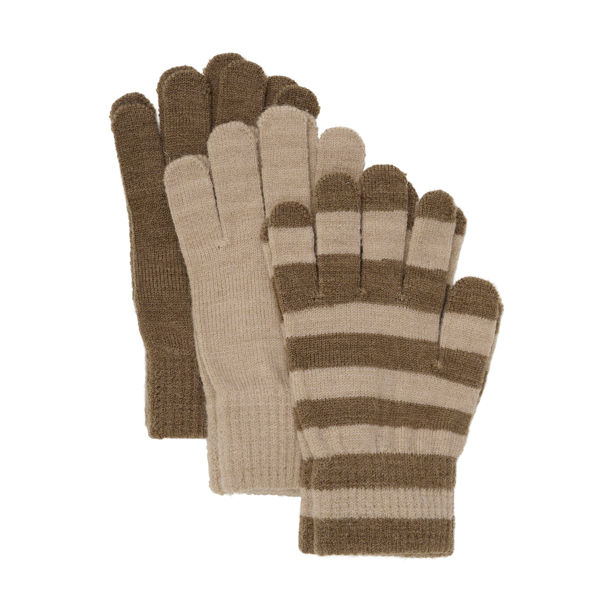 3er-Pack Fingerhandschuhe - Caribou