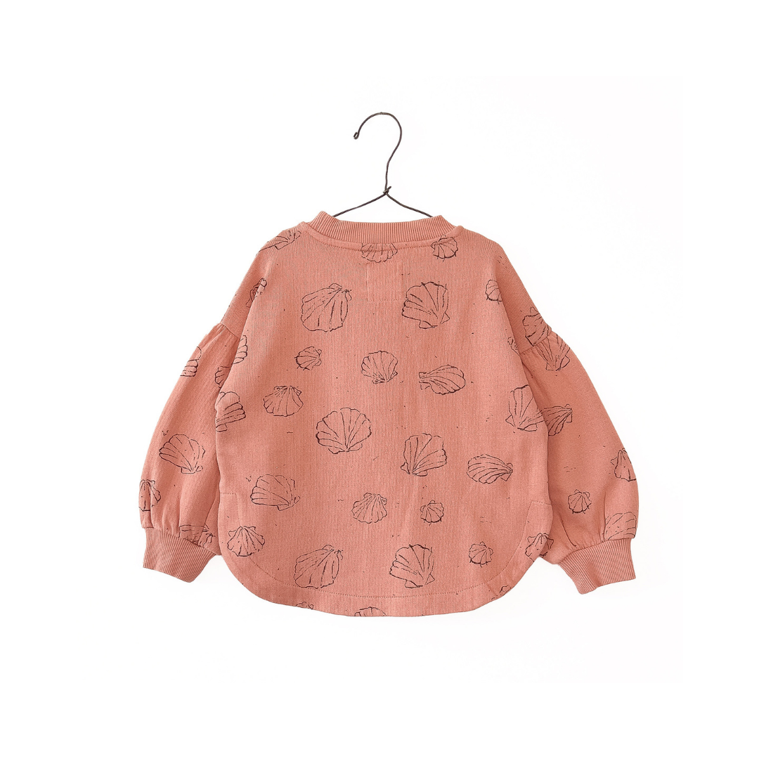 Pullover mit Muscheln - coral