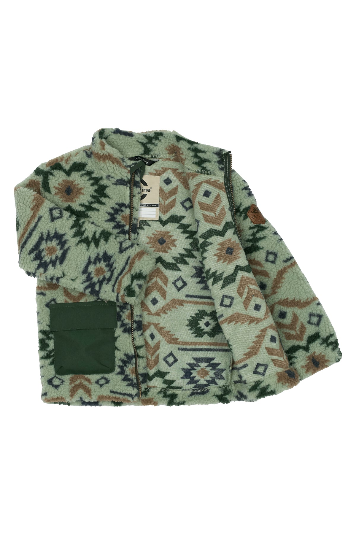 Teddy Mix Jacket - Grün