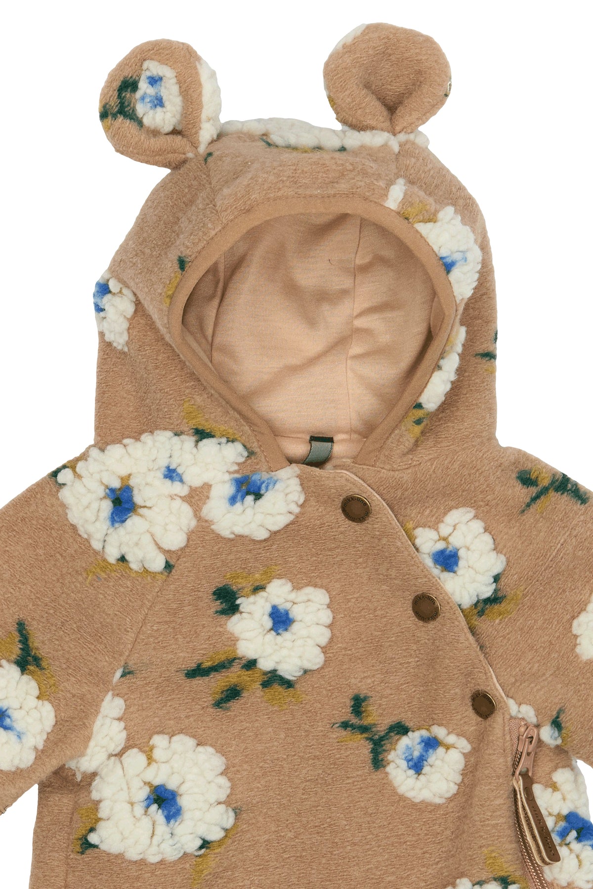 Teddy Overall mit Muster und Ohren