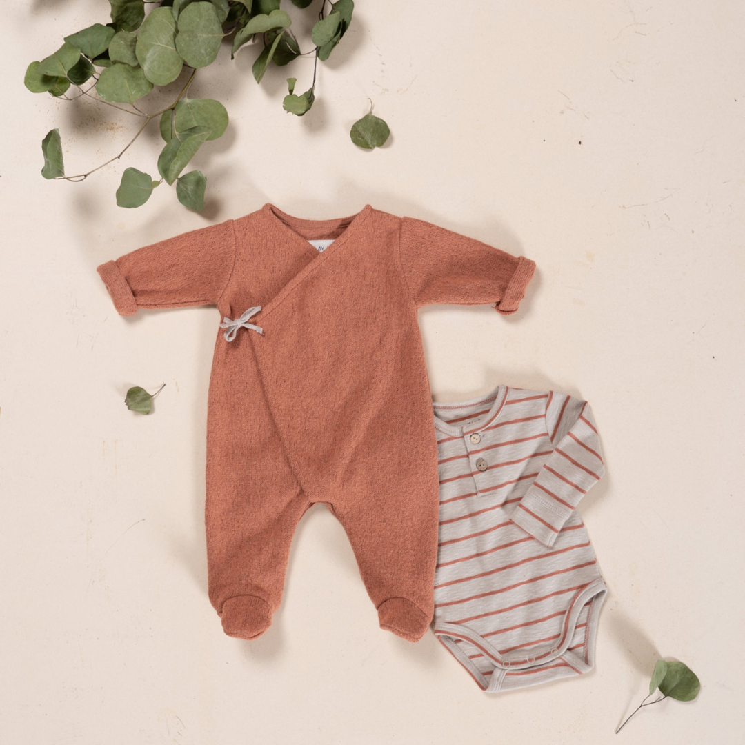 Newborn Overall - terracotta
