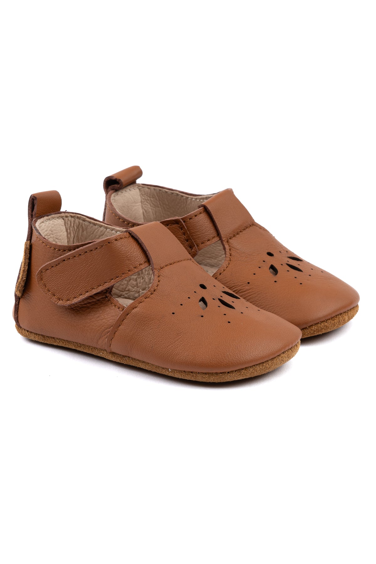 Prewalker Leder Sandalen - cognac