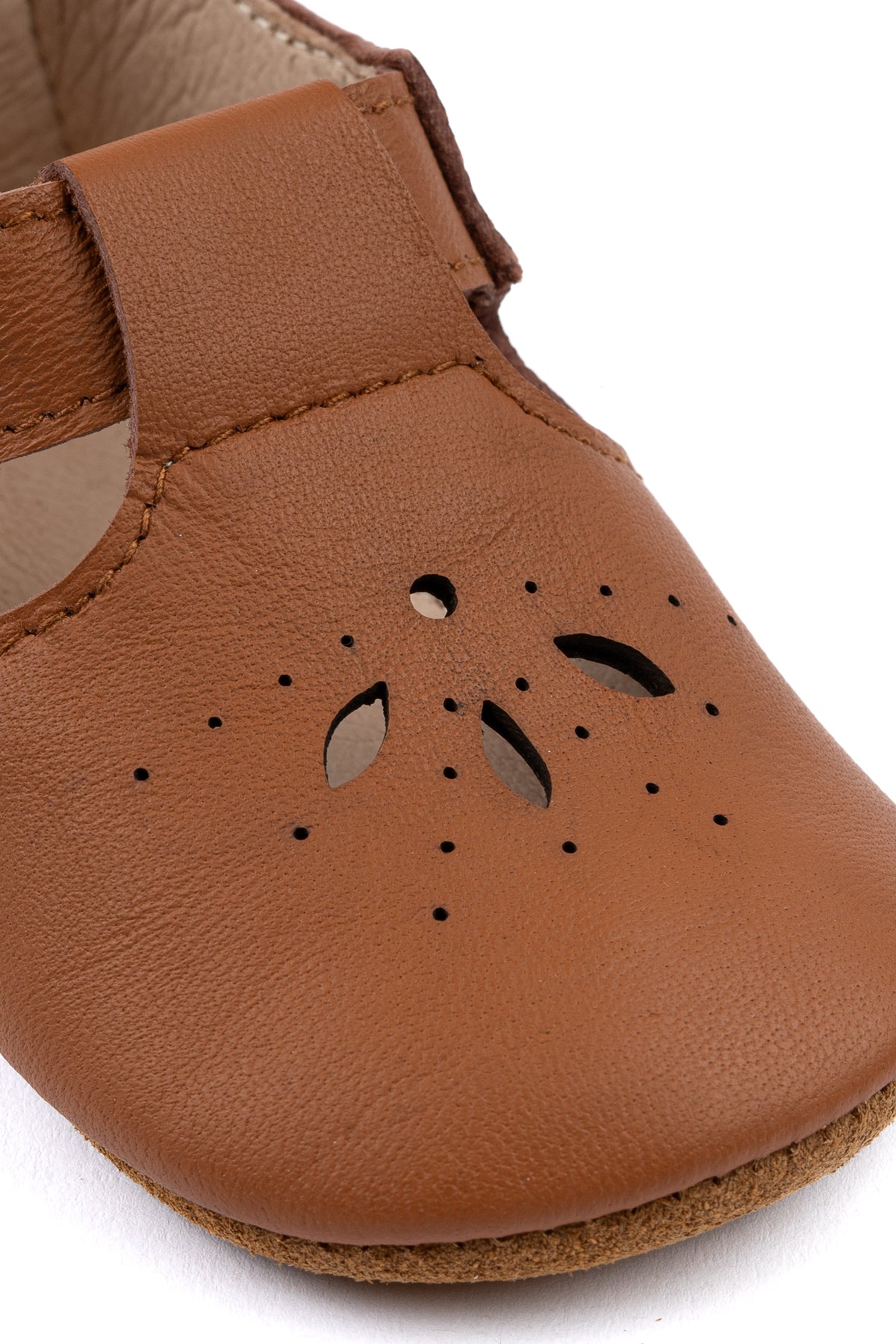 Prewalker Leder Sandalen - cognac