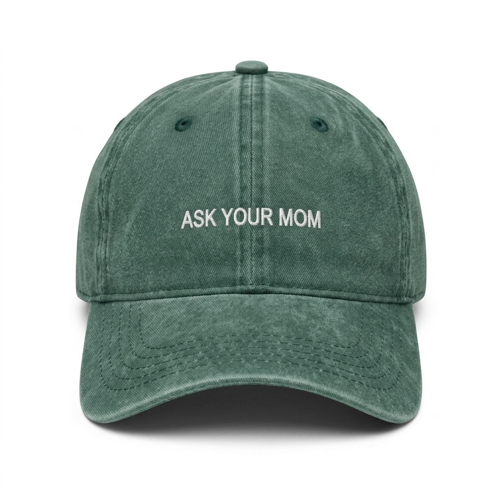 Cap „Ask your mom- Grün"