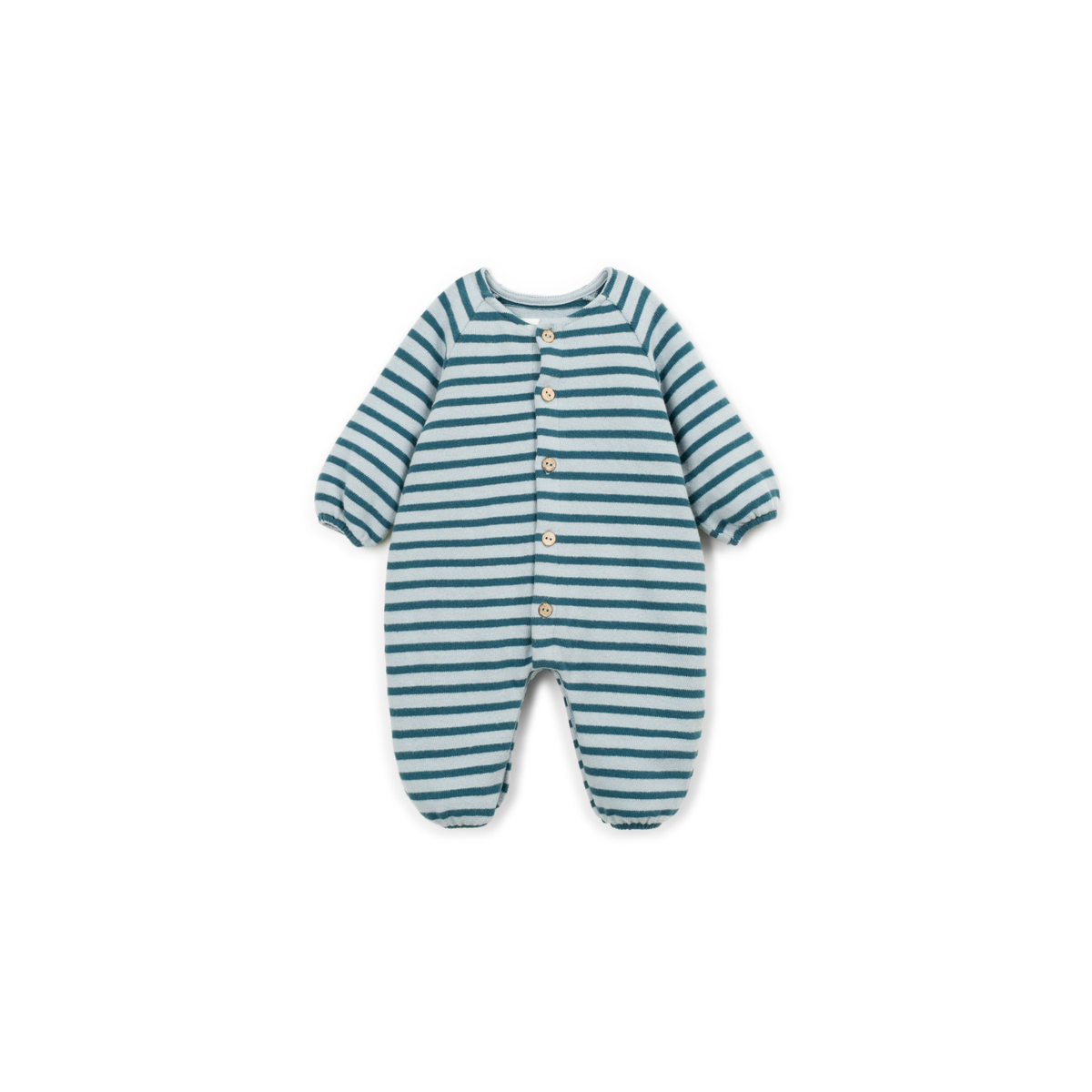 Baby Jumpsuit gestreift - blau