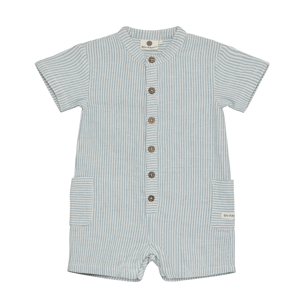 Jumpsuit kurzarm gestreift