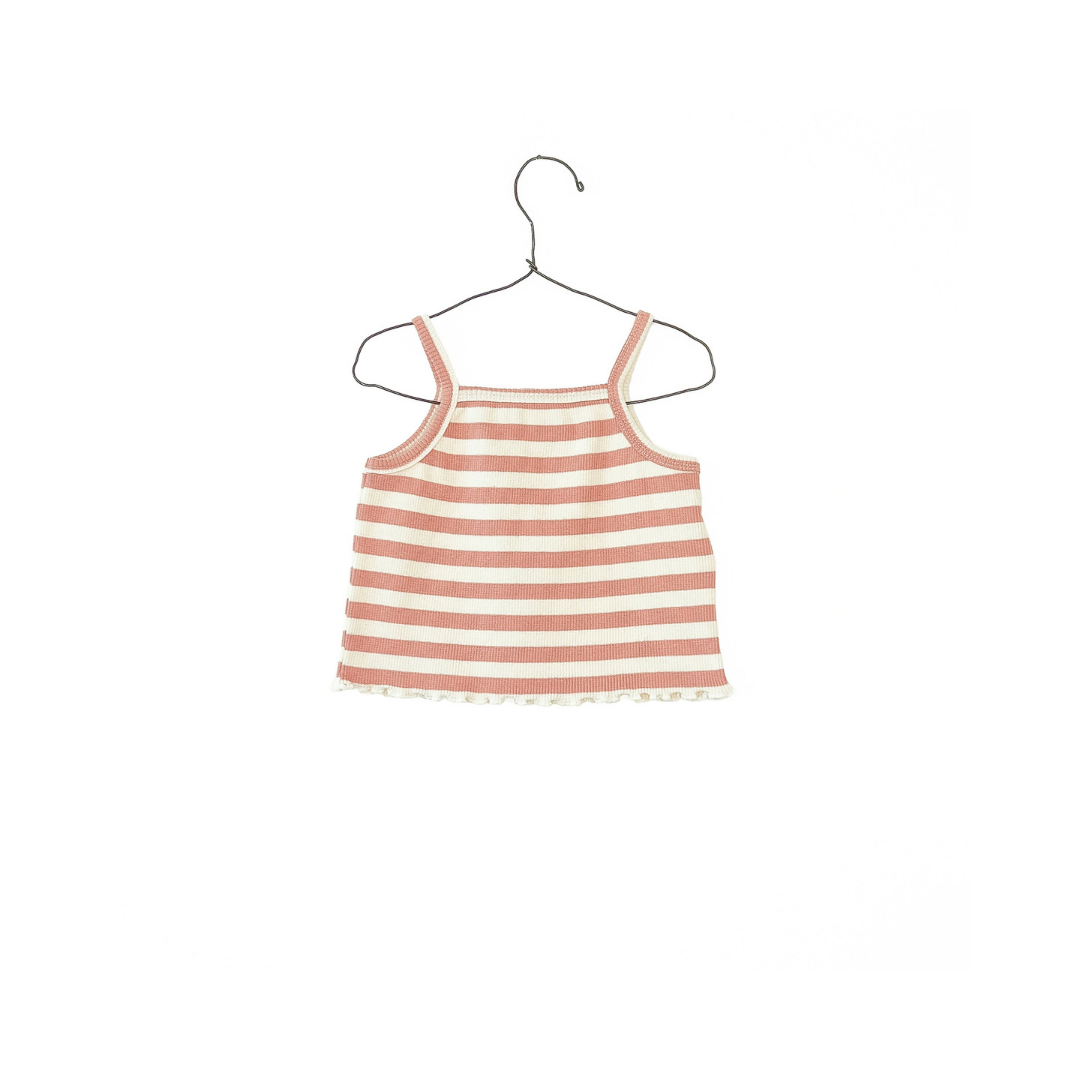 Gestreiftes Top - coral