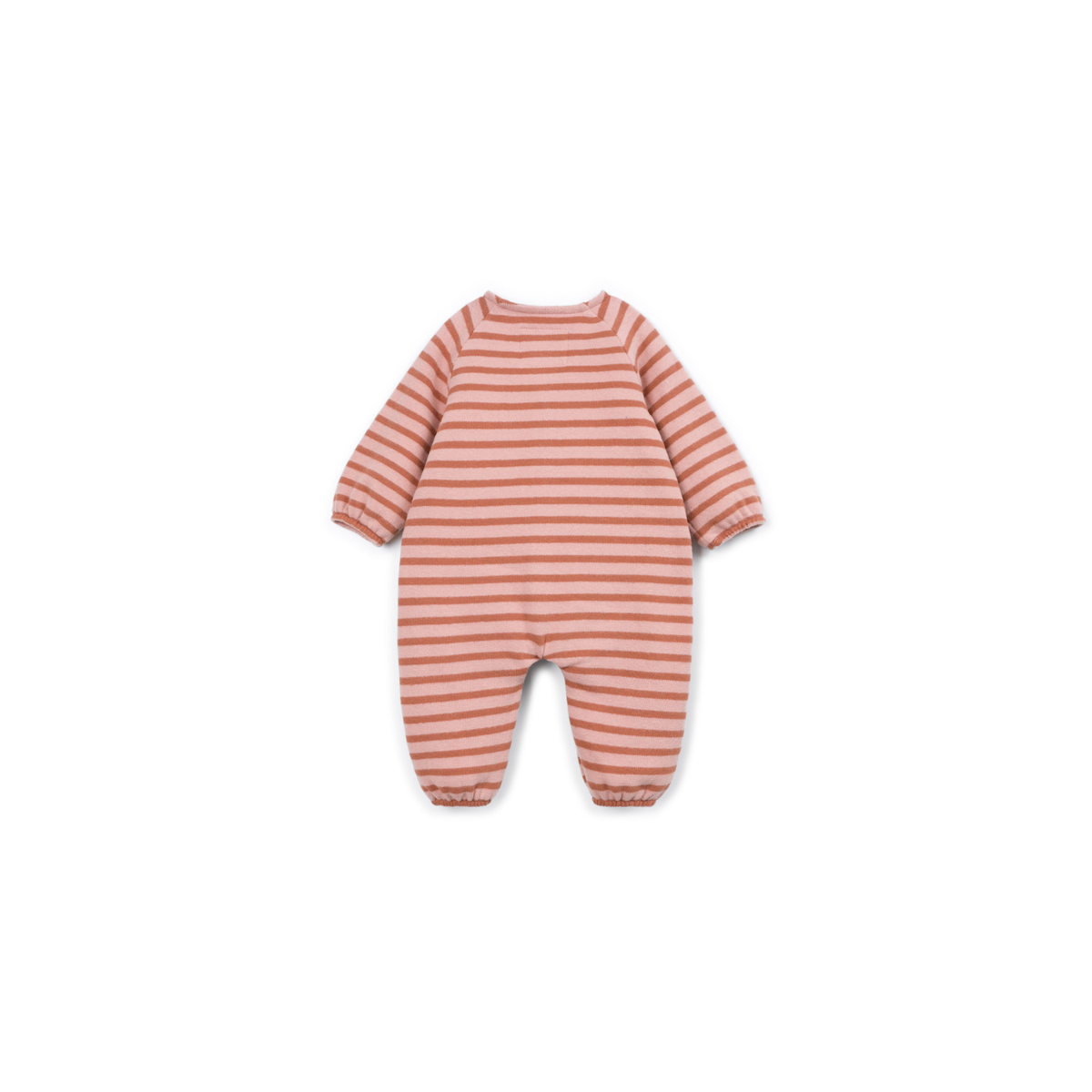 Baby Jumpsuit gestreift - rosa