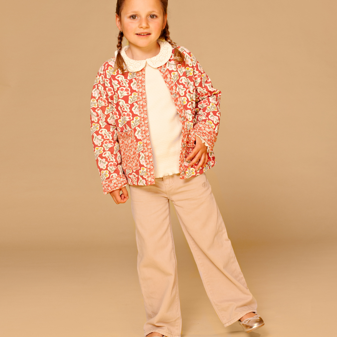 Hosen beige mit weitem Bein