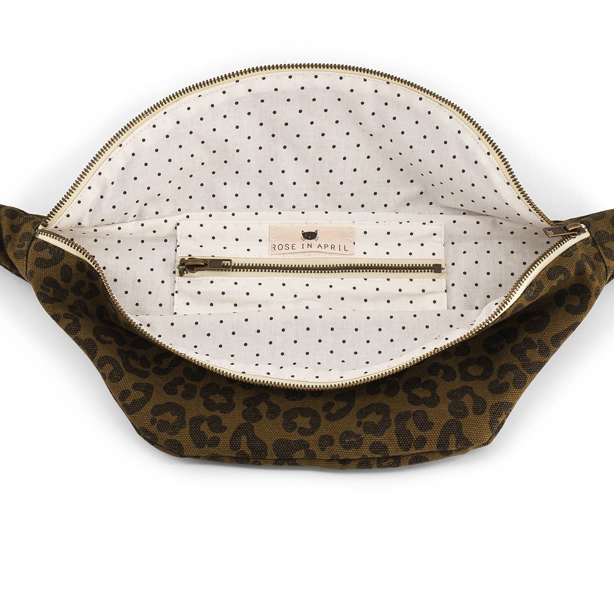 Seiten Tasche - leo/grün