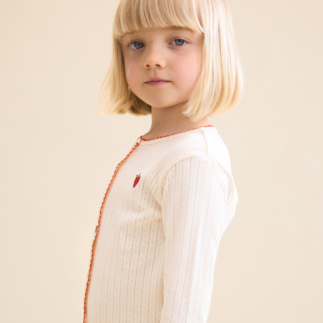 Flora Pointelle Cardigan