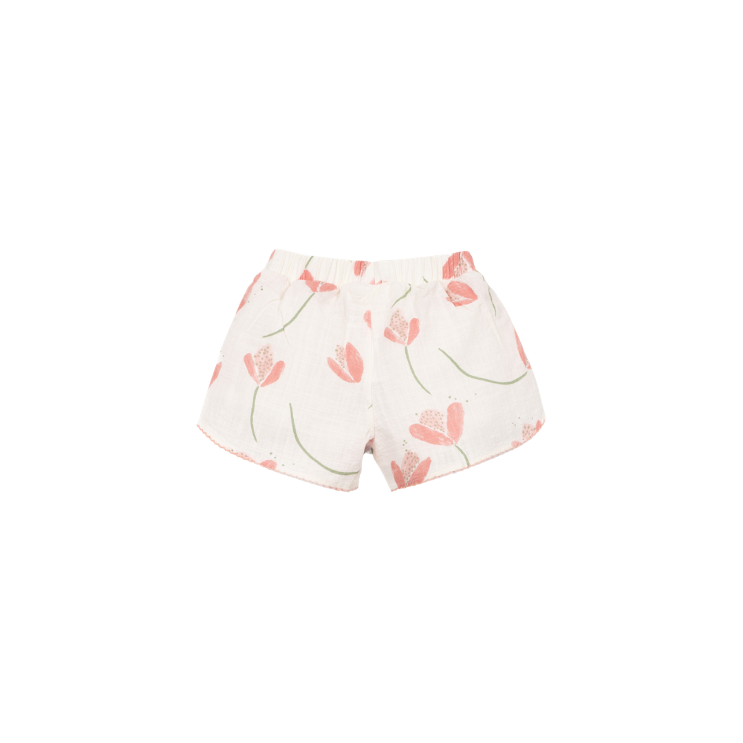 Leinenshorts Tulpen