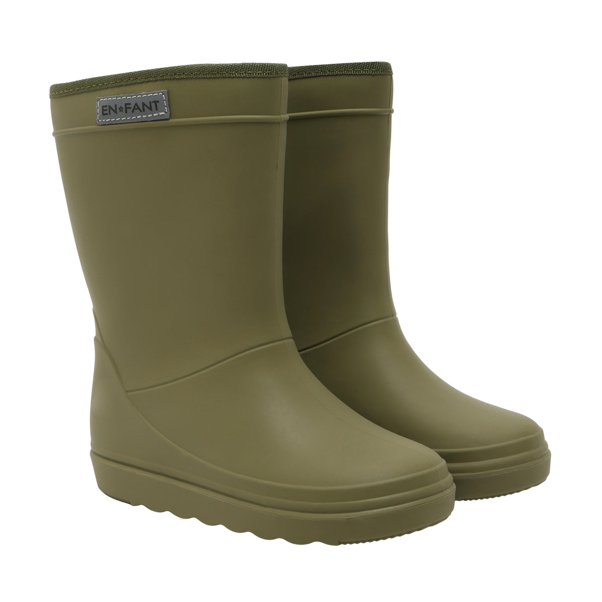 Thermogummistiefel mit Wolle - grün