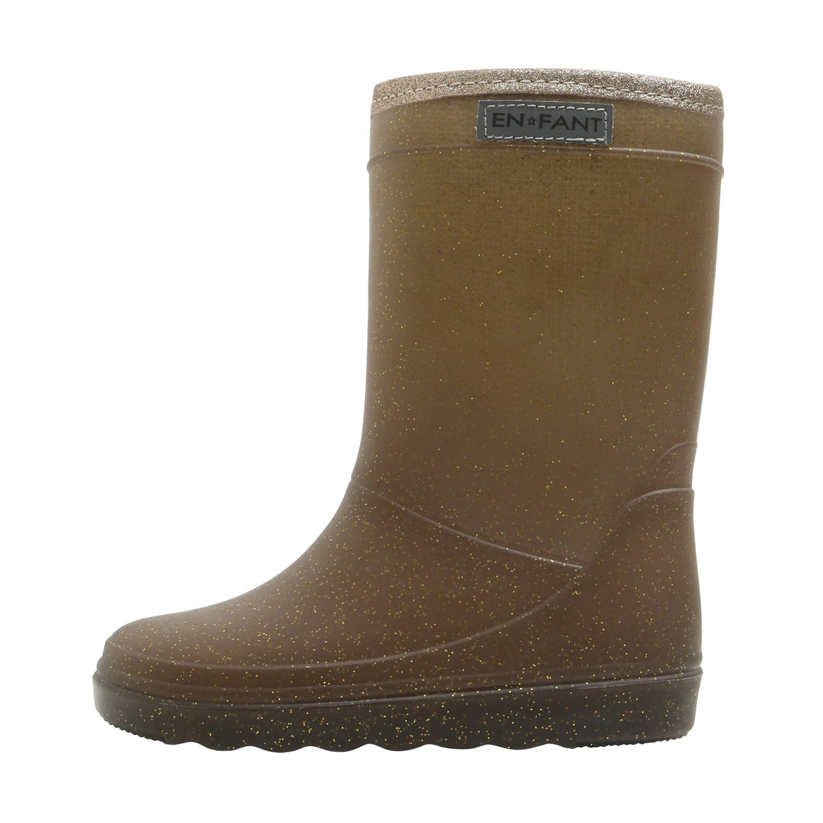 Thermogummistiefel mit Wolle - glitter coffebean