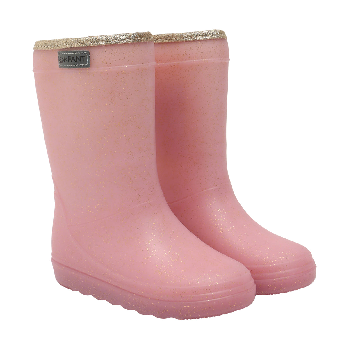 Thermogummistiefel mit Wolle - glitter cashmere rose