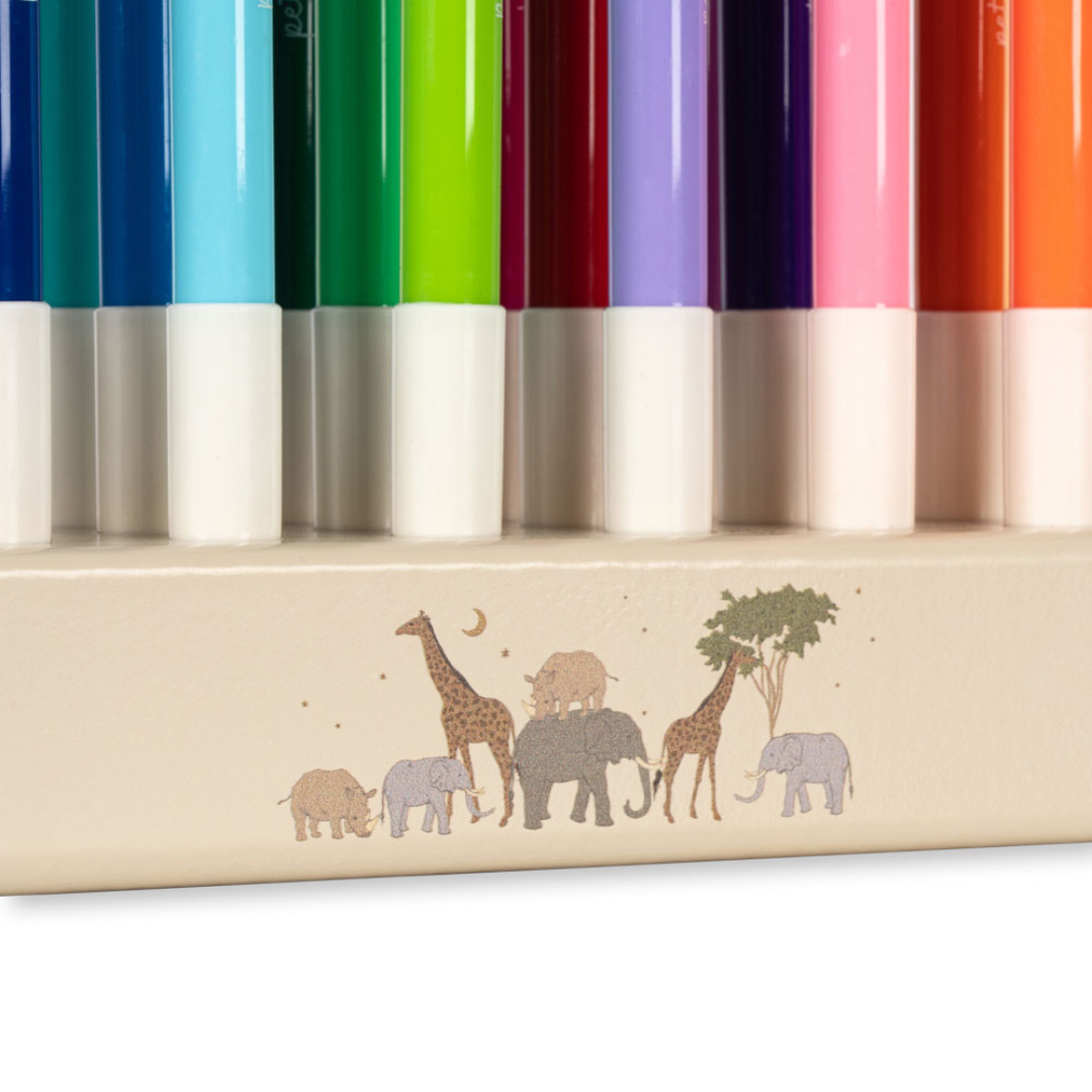 Block mit Stiften - Safari