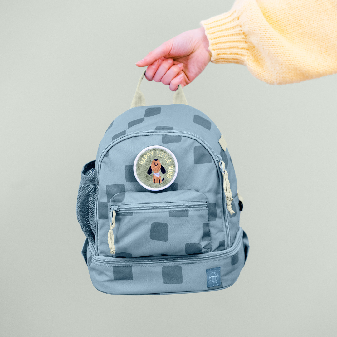 Kindergartenrucksack Mini - Pattern Party, blau