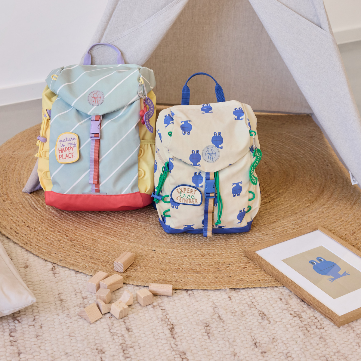 Wanderrucksack Kinder 14 L - Happy Trails, Blume