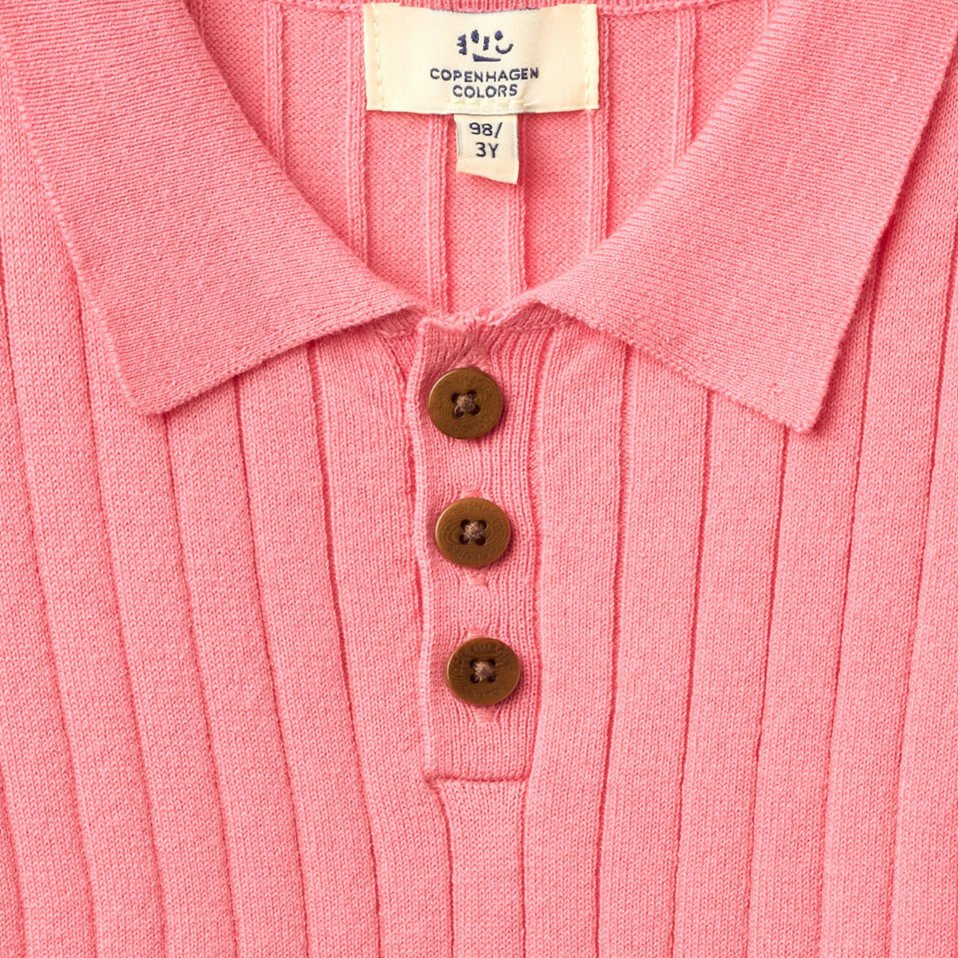 Strickpolo - Pink
