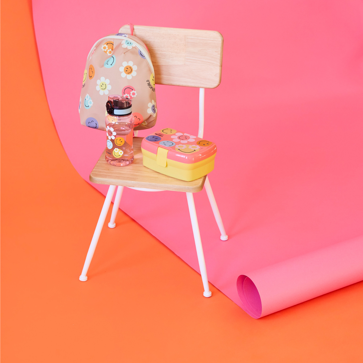 Kinderrucksack Smiley - Rosa