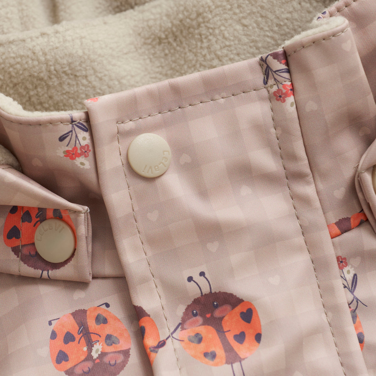 Regenanzug mit Fleece