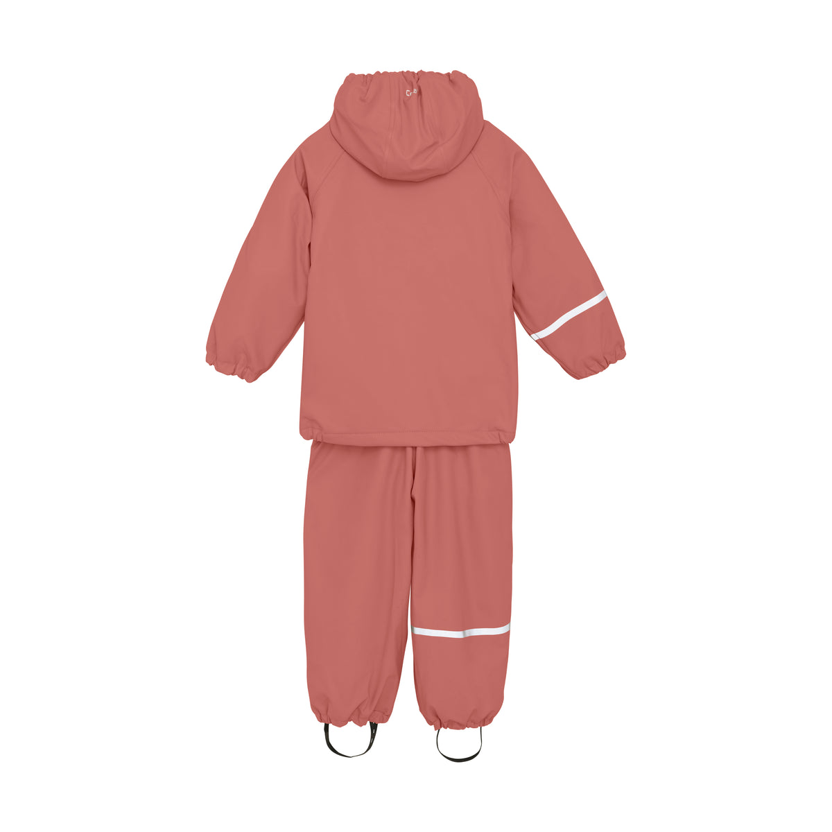 2-Teiler Regenanzug mit Fleece - Brick Dust