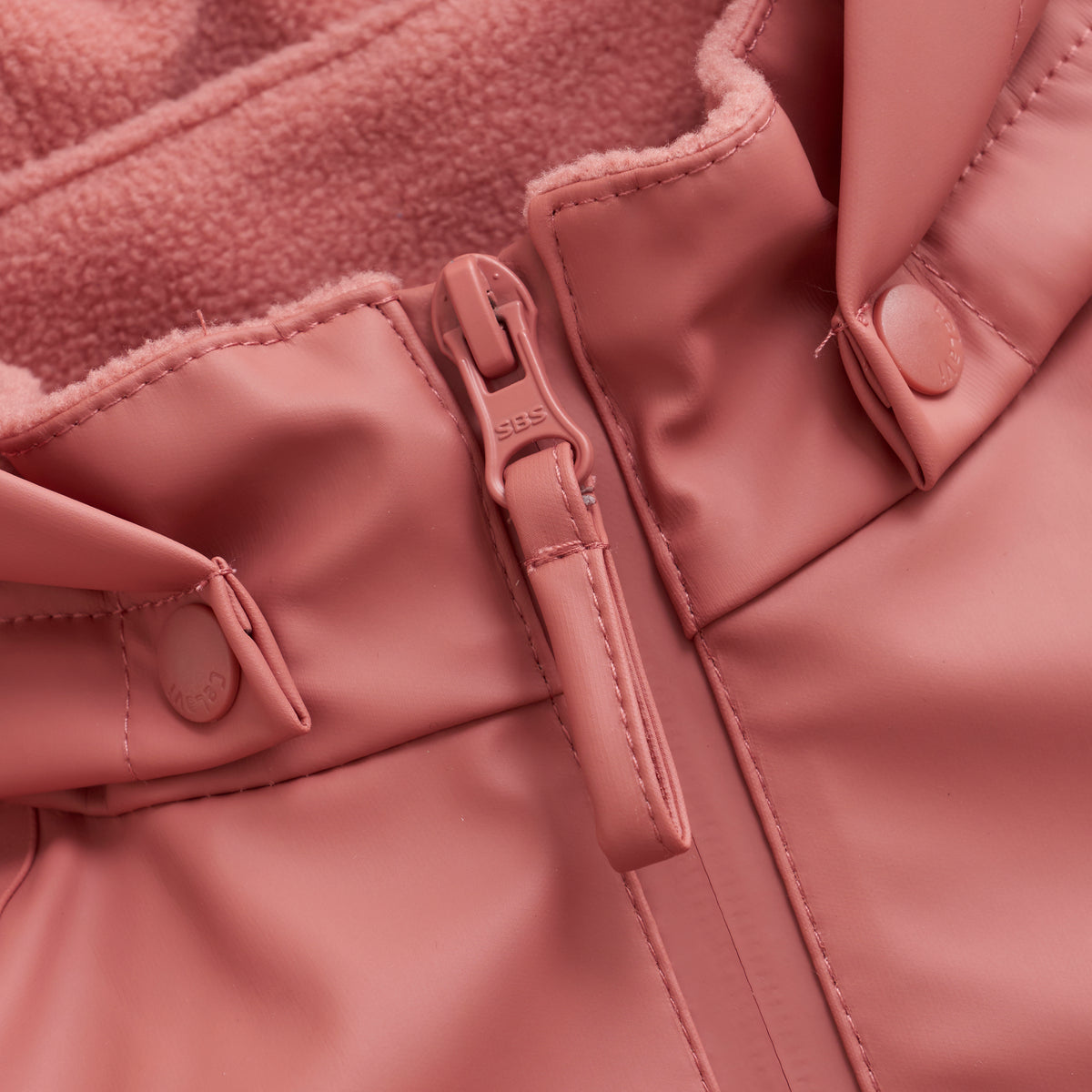 2-Teiler Regenanzug mit Fleece - Brick Dust