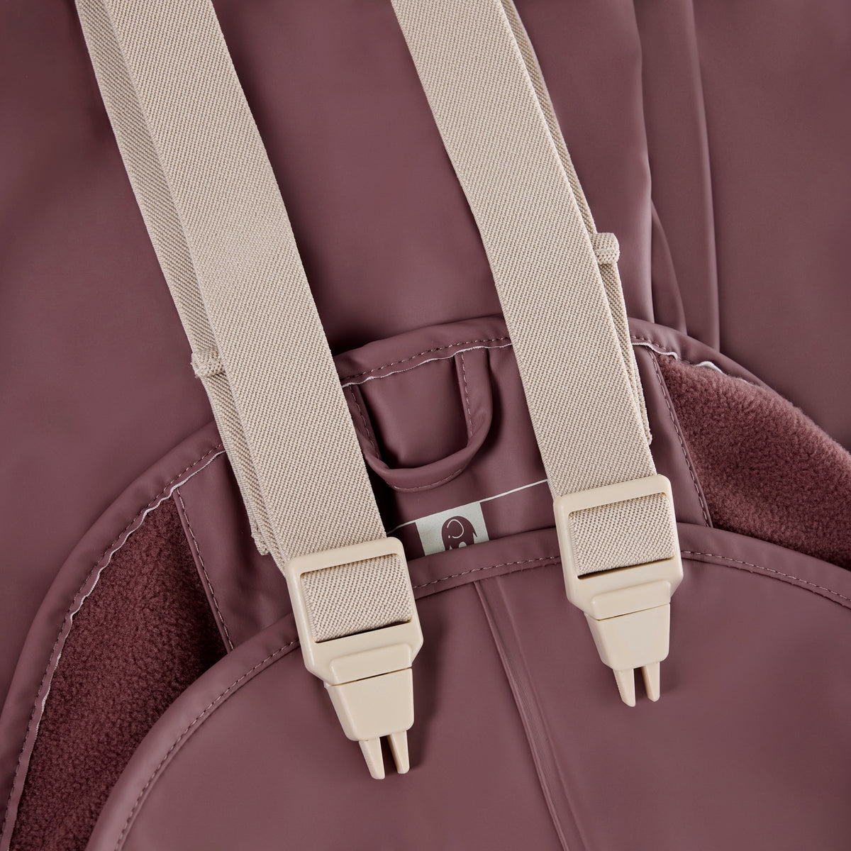 2-Teiler Regenanzug mit Fleece - Rose