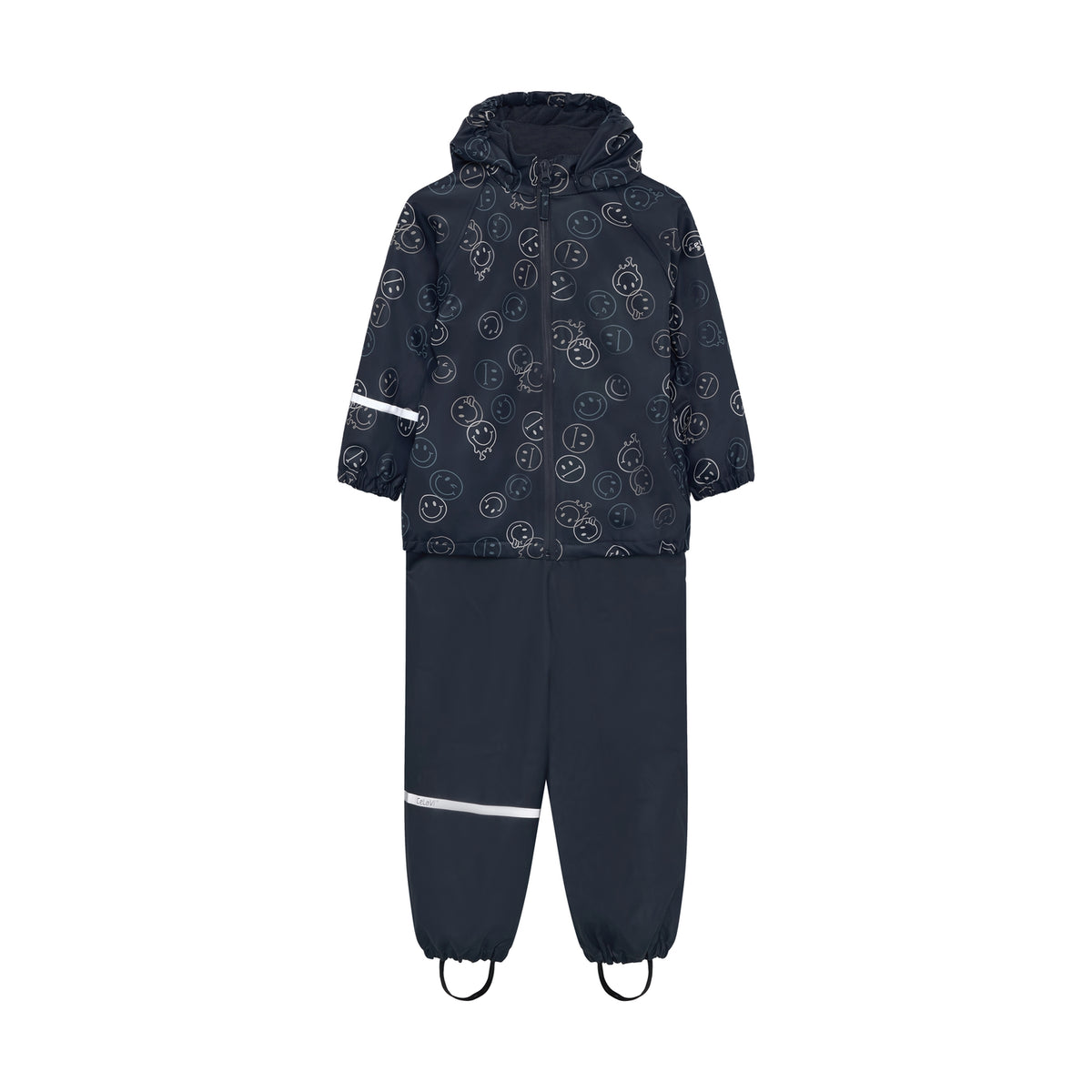 2-Teiler Regenanzug mit Fleece - Navy