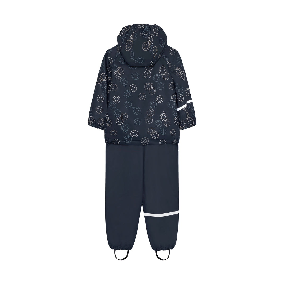 2-Teiler Regenanzug mit Fleece - Navy