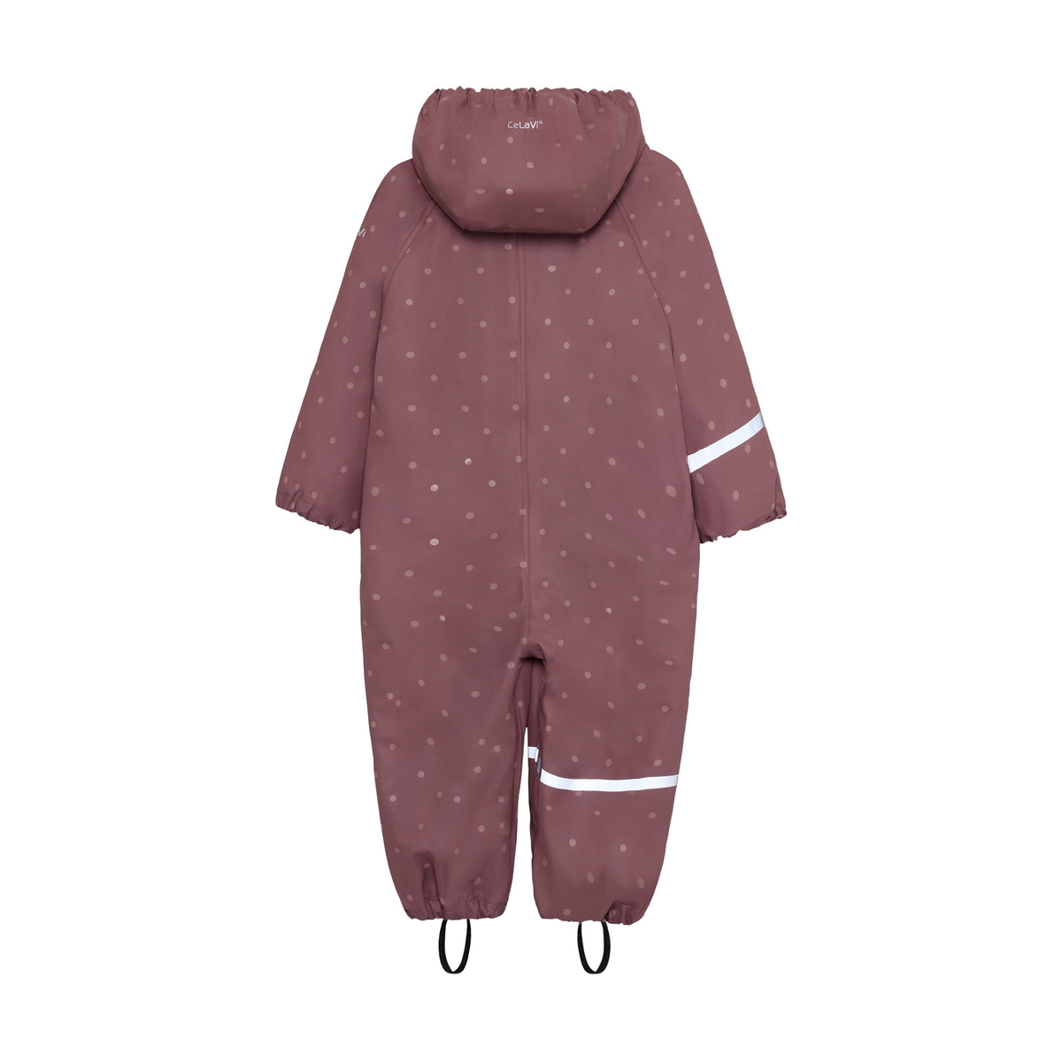 Regenanzug mit Fleece - Rose