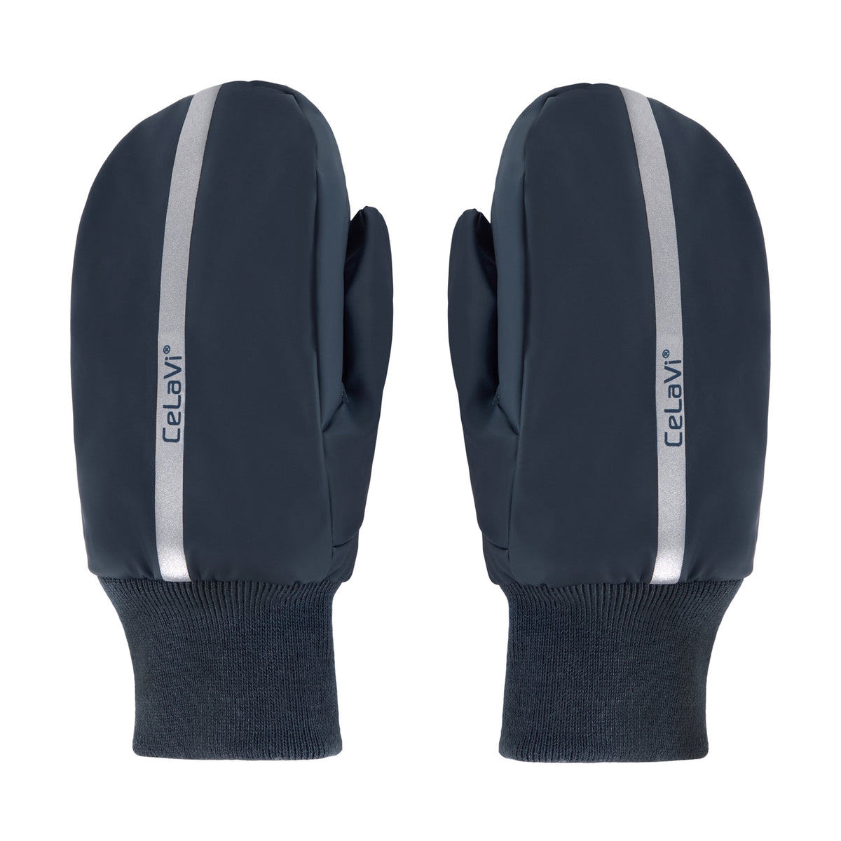 Regenhandschuhe mit Fleece - Navy