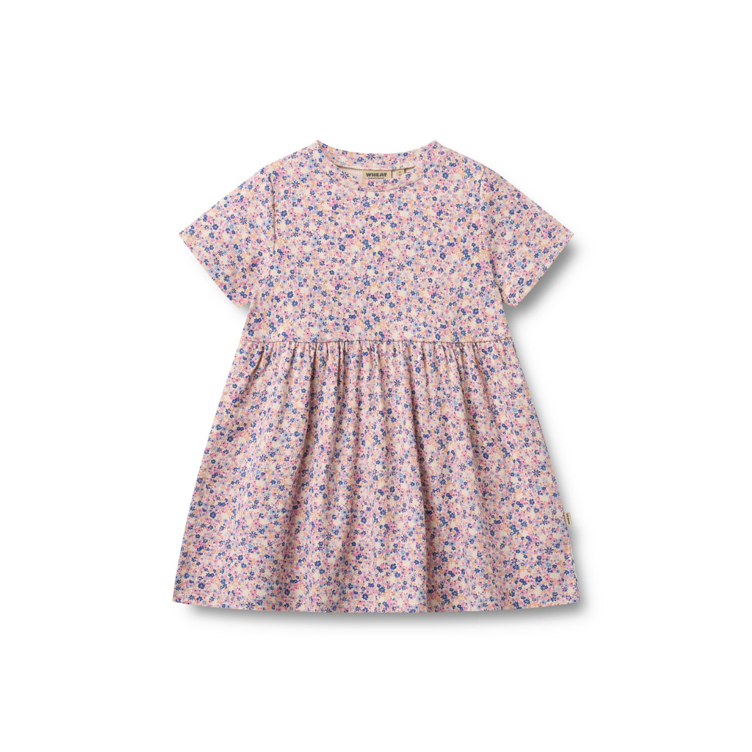 Jersey Kleid Anna -  pink blue flowers