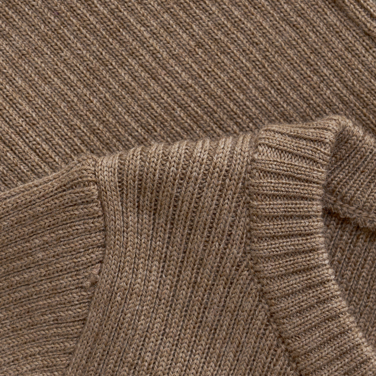 Merino Strickjacke - Beige