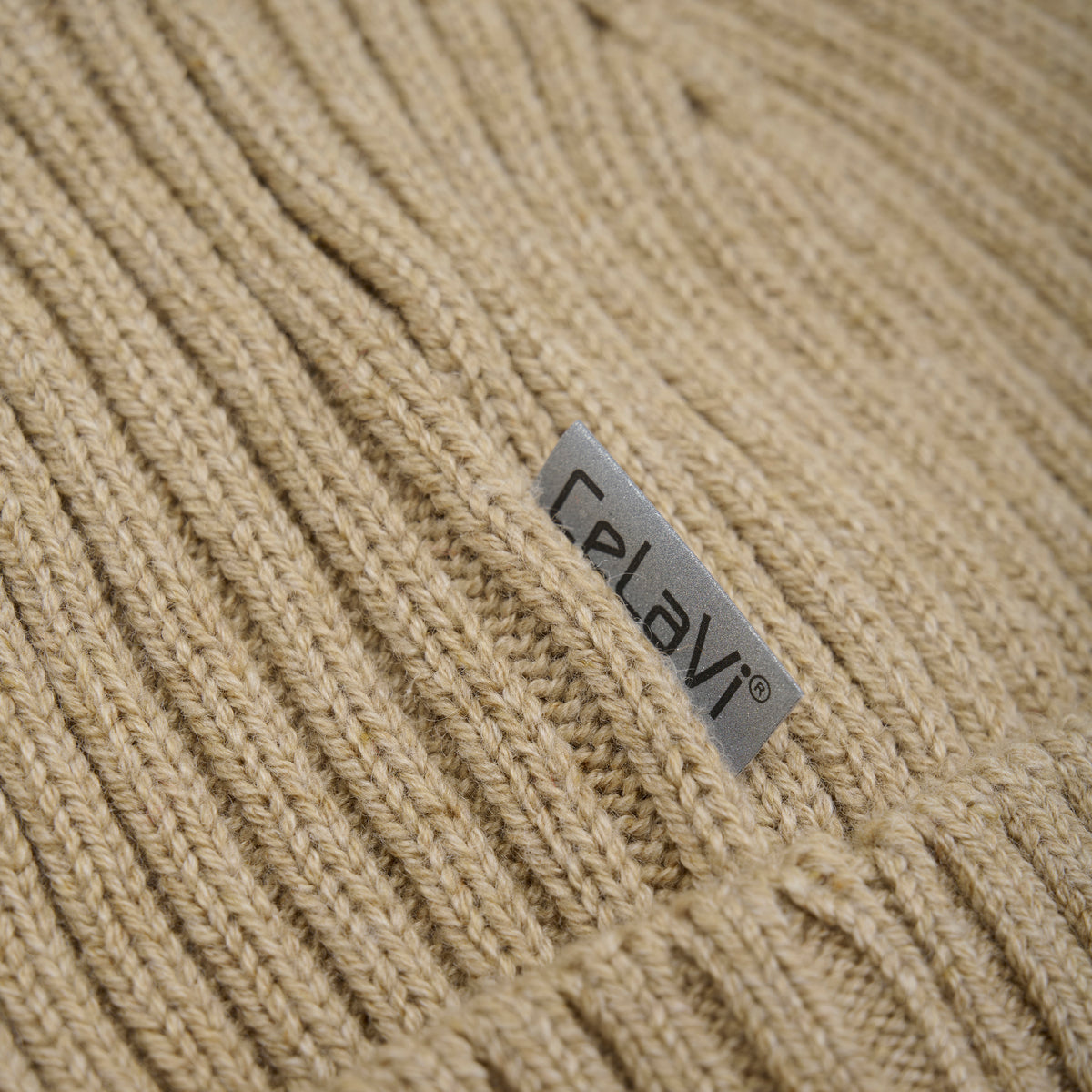 Beanie aus Merinowolle - Beige