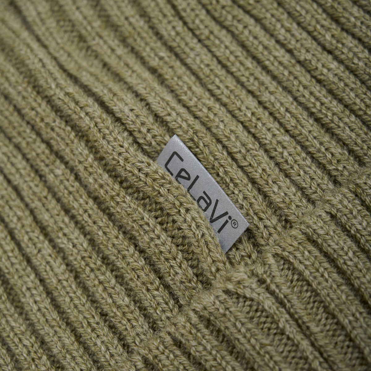 Beanie aus Merinowolle - Grün