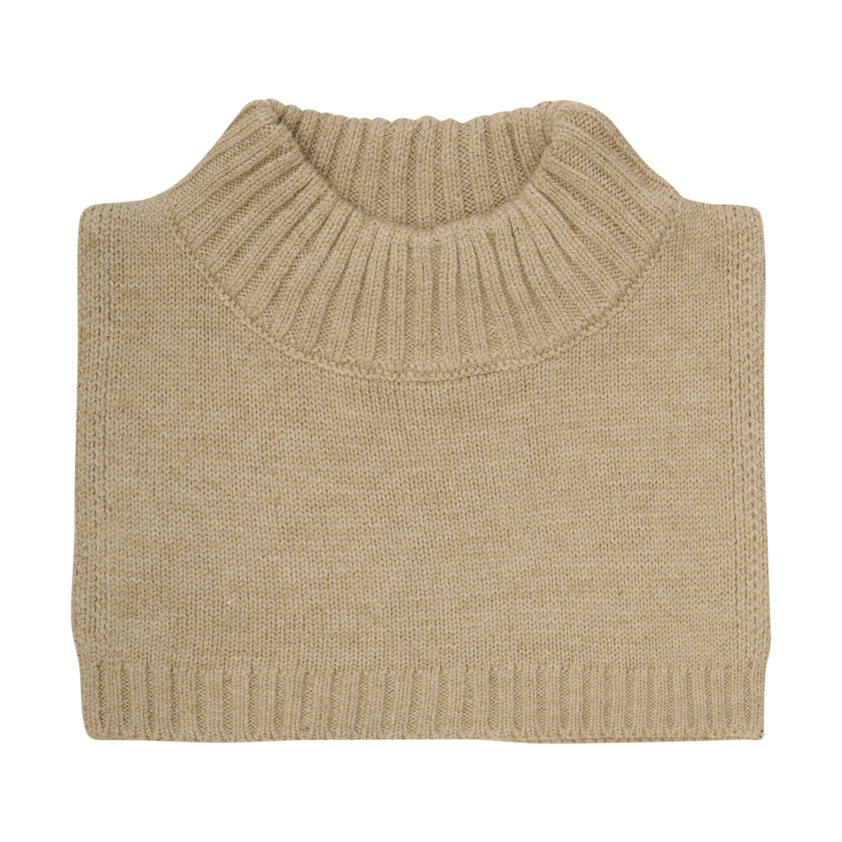Halswärmer aus Merinowolle - Beige